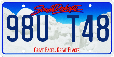SD license plate 98UT48
