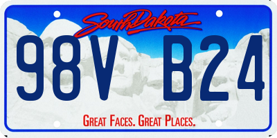 SD license plate 98VB24