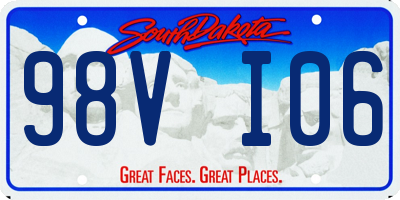 SD license plate 98VI06