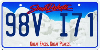 SD license plate 98VI71