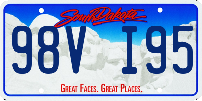 SD license plate 98VI95