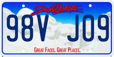 SD license plate 98VJ09