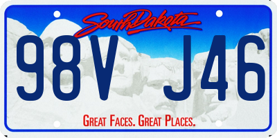 SD license plate 98VJ46