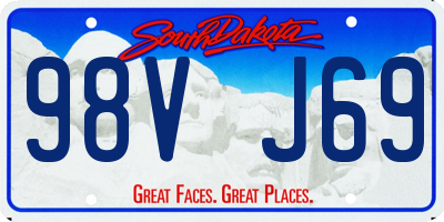 SD license plate 98VJ69