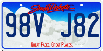 SD license plate 98VJ82