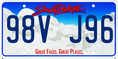 SD license plate 98VJ96