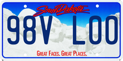 SD license plate 98VL00