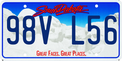 SD license plate 98VL56