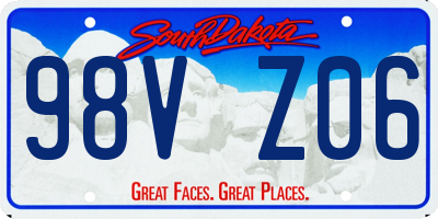 SD license plate 98VZ06