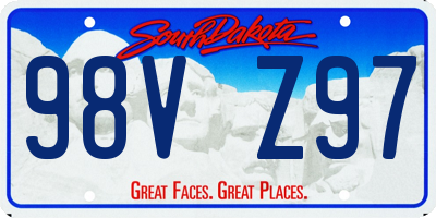 SD license plate 98VZ97