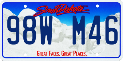 SD license plate 98WM46