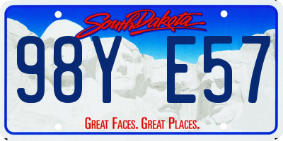 SD license plate 98YE57