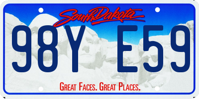 SD license plate 98YE59