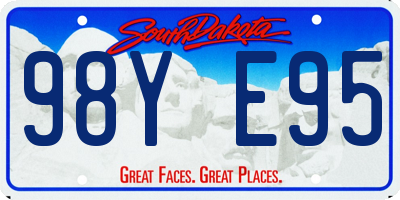 SD license plate 98YE95