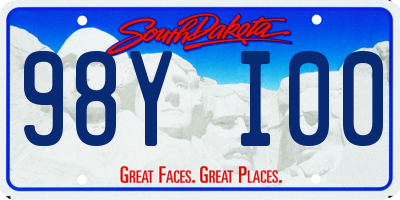 SD license plate 98YI00