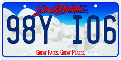 SD license plate 98YI06