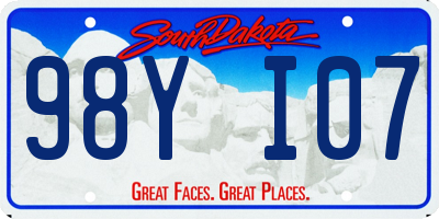 SD license plate 98YI07