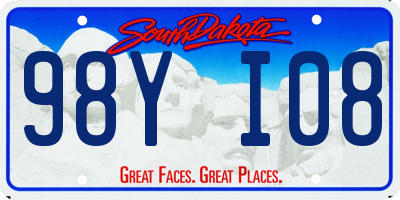 SD license plate 98YI08