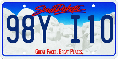 SD license plate 98YI10