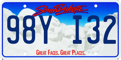 SD license plate 98YI32