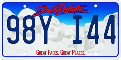 SD license plate 98YI44