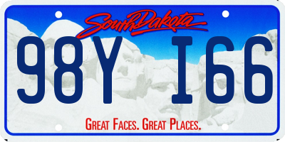 SD license plate 98YI66