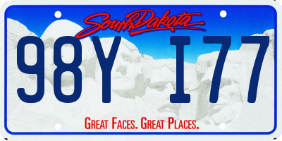 SD license plate 98YI77