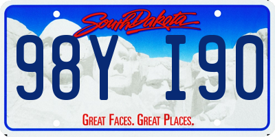 SD license plate 98YI90