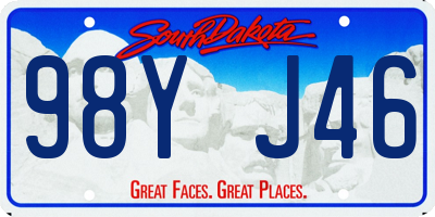 SD license plate 98YJ46