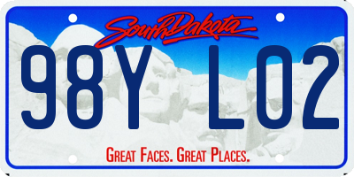 SD license plate 98YL02