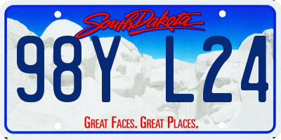 SD license plate 98YL24