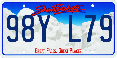 SD license plate 98YL79