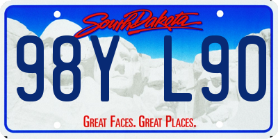 SD license plate 98YL90