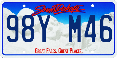 SD license plate 98YM46