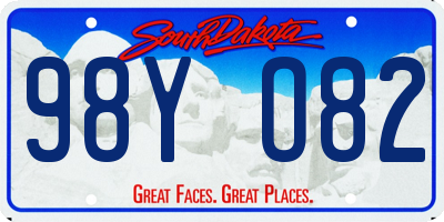 SD license plate 98YO82