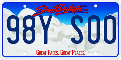 SD license plate 98YS00