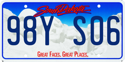 SD license plate 98YS06
