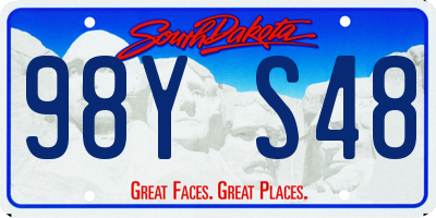 SD license plate 98YS48