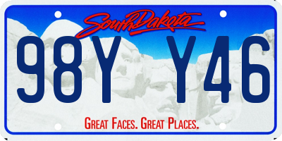 SD license plate 98YY46