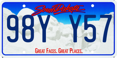 SD license plate 98YY57