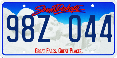 SD license plate 98ZO44
