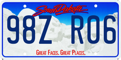 SD license plate 98ZR06