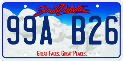 SD license plate 99AB26