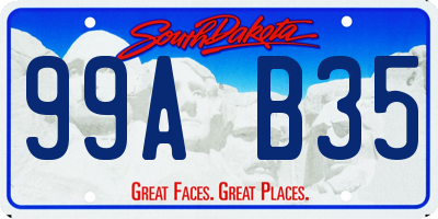 SD license plate 99AB35