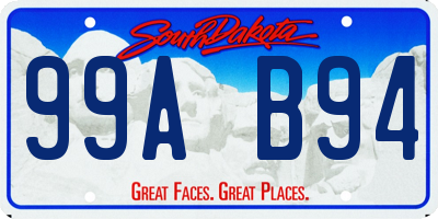 SD license plate 99AB94