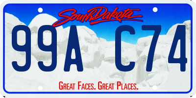 SD license plate 99AC74