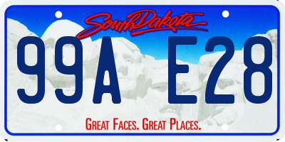 SD license plate 99AE28
