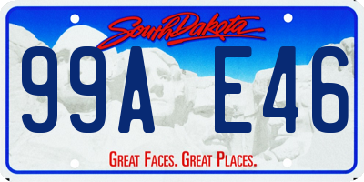 SD license plate 99AE46