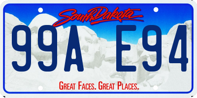 SD license plate 99AE94