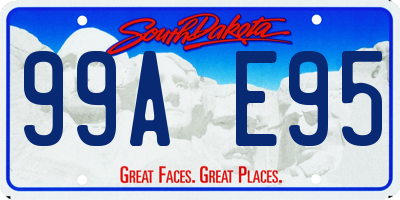 SD license plate 99AE95
